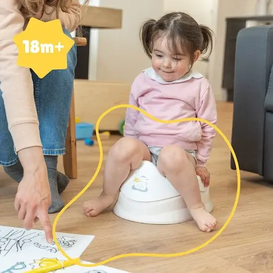 Badabulle Pot d'apprentissage avec Cuvette Amovible Mouette