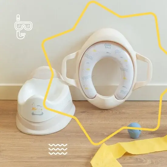 Badabulle Réducteur de Toilette Avec Poignées Mouette
