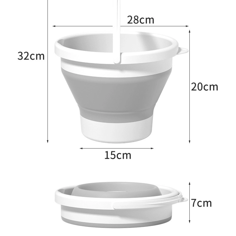 Baignoire Bébé Pliable avec Seau et Gobelet – Kidilo – Rose