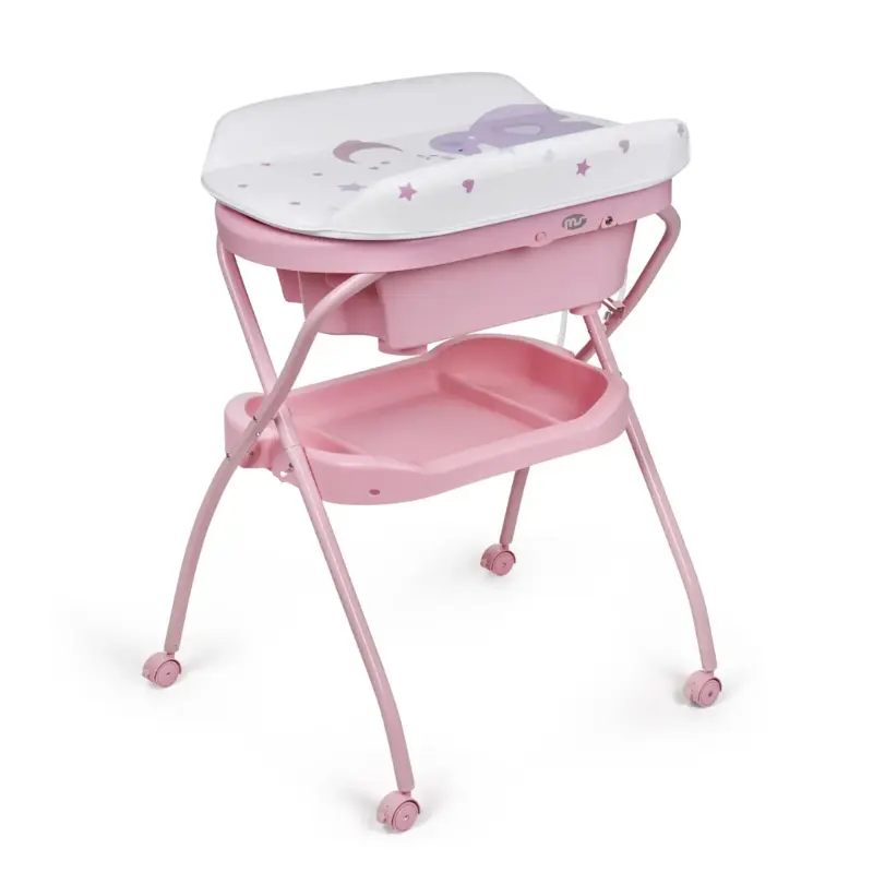 xx Baignoire Table à langer Bubble 2-en-1 Rose – Ms innovaciones