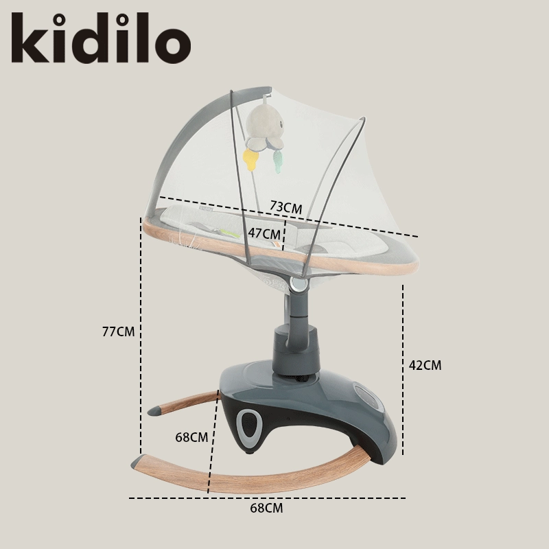Balancelle Électrique Bébé Kidilo – Design Moderne - Biege