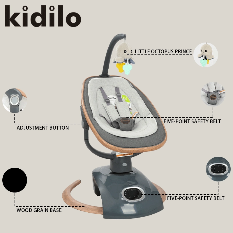 Balancelle Électrique Bébé Kidilo – Design Moderne - Biege