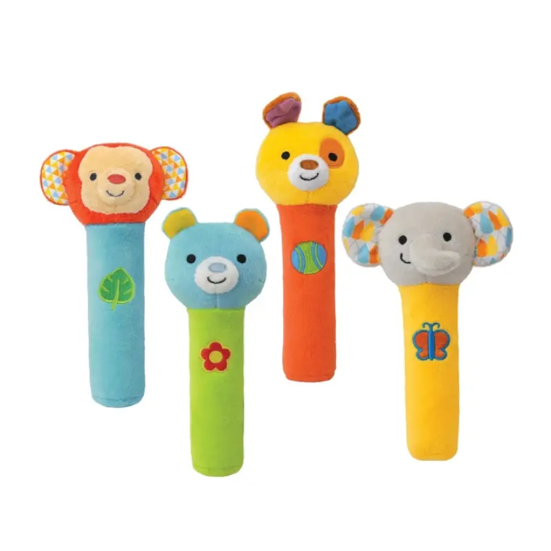 Bâton à hochet Squeak 'N Shake Jaune - winfun