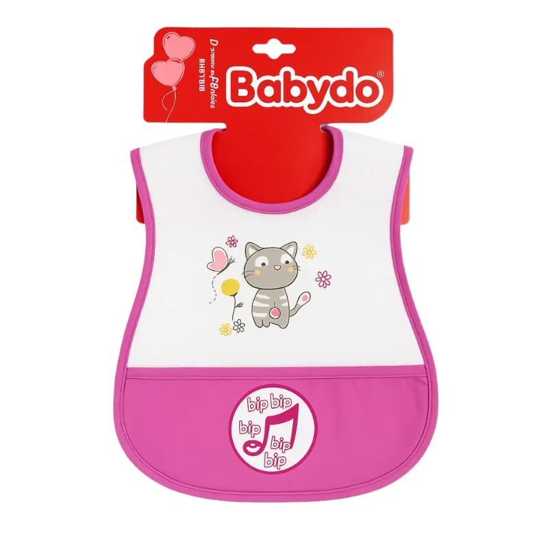 Bavoir avec pochette en coton – Babydo