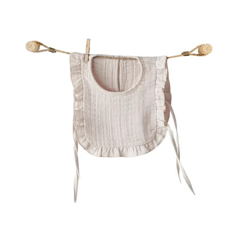 Bavoir bébé en mousseline Andywawa AC25865 Beige
