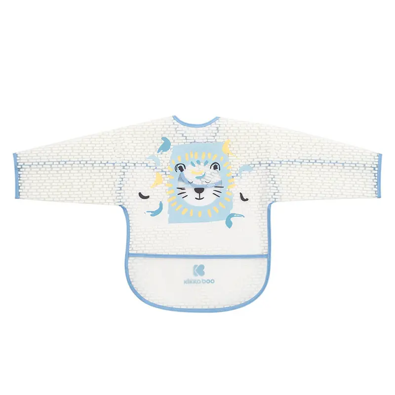 Bavoir manches longues Arty Blue