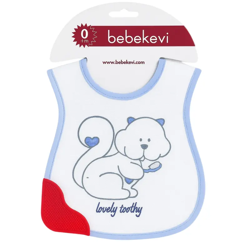 Bavoir tissu imperméable avec coin de dentition – Bebekevi