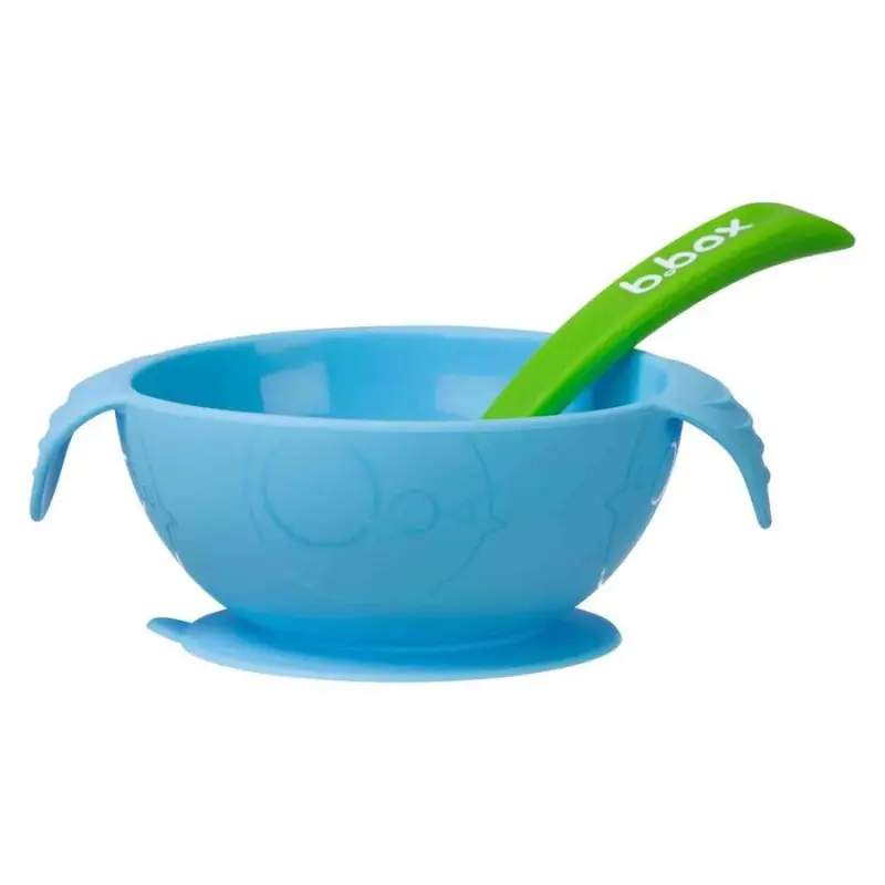 xx b.box Bol avec Cuillère en Silicone – Ocean