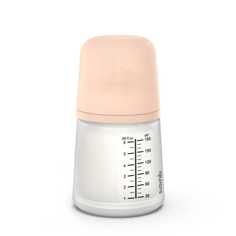 Biberon anti-colique Suavinex ZERO ZERO Adaptive Flow 180 ml (A)