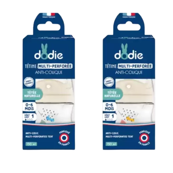 Biberon bébé anti-colique DODIE – 150ml (0 à 6 mois)