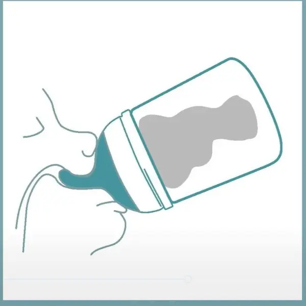 Biberon Débit Carême Zéro Zéro 180ml Blanc - SUAVINEX