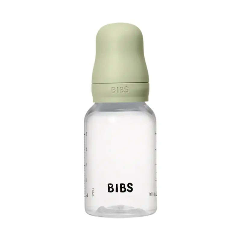 xx Biberon en Verre 120ml avec Tétine en Silicone Débit Lent - Sage