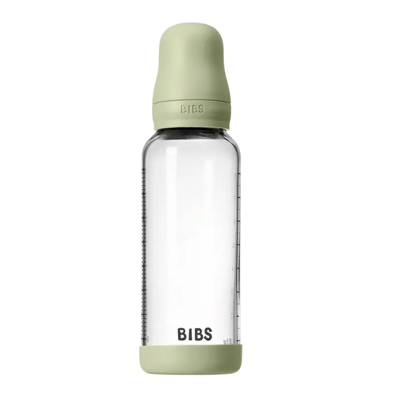 xx BIBS - Bébé rond en verre et Siliconen à Flow Medium - 240 ml