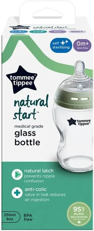 Biberon en verre Tommee Tippee - 250 ml