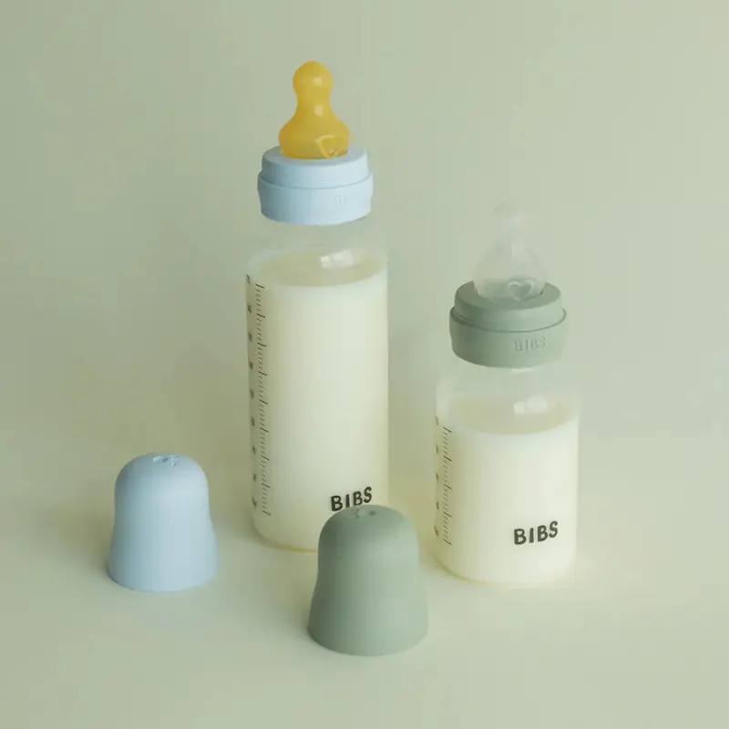 Biberon sans BPA 270ml avec tétine en silicone - Baby Blue