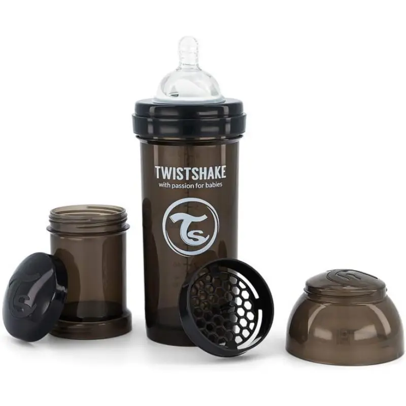 xx Biberons Anti-Coliques Twistshake 260ml Noir – 2m+