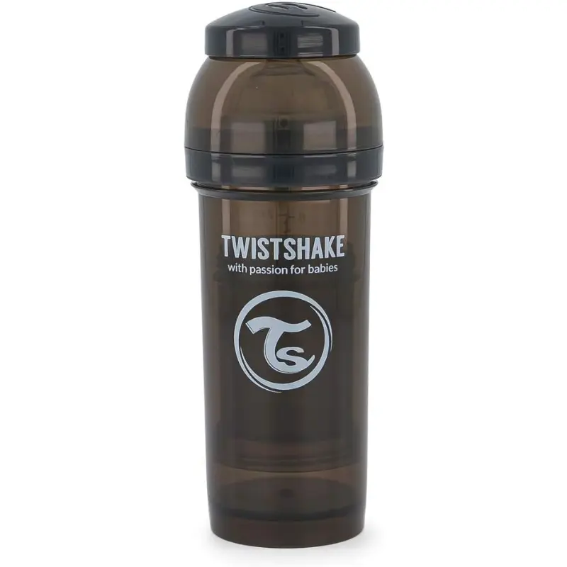 Biberons Anti-Coliques Twistshake 260ml Noir – 2m+