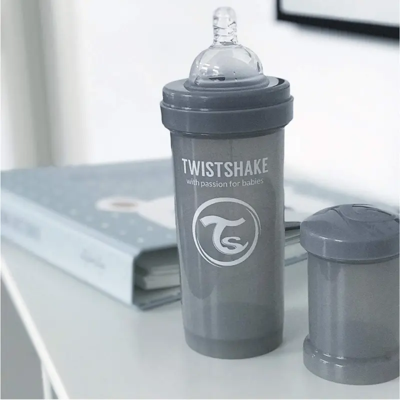 Biberons Anti-Coliques Twistshake 260ml Noir – 2m+