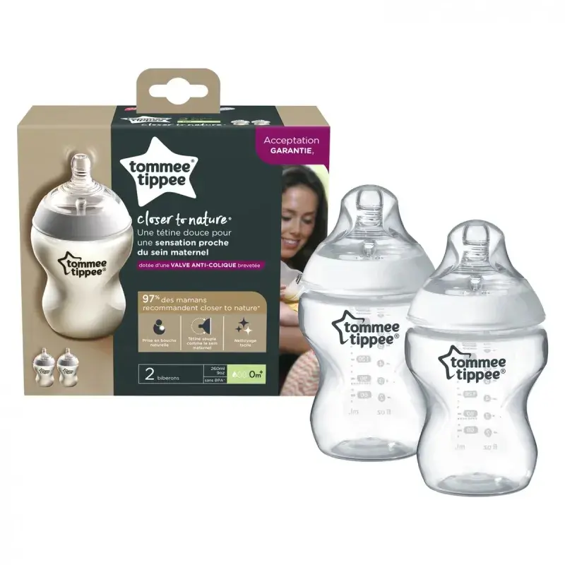 xx Biberons Lot De 2 Closer To Nature 260 ml