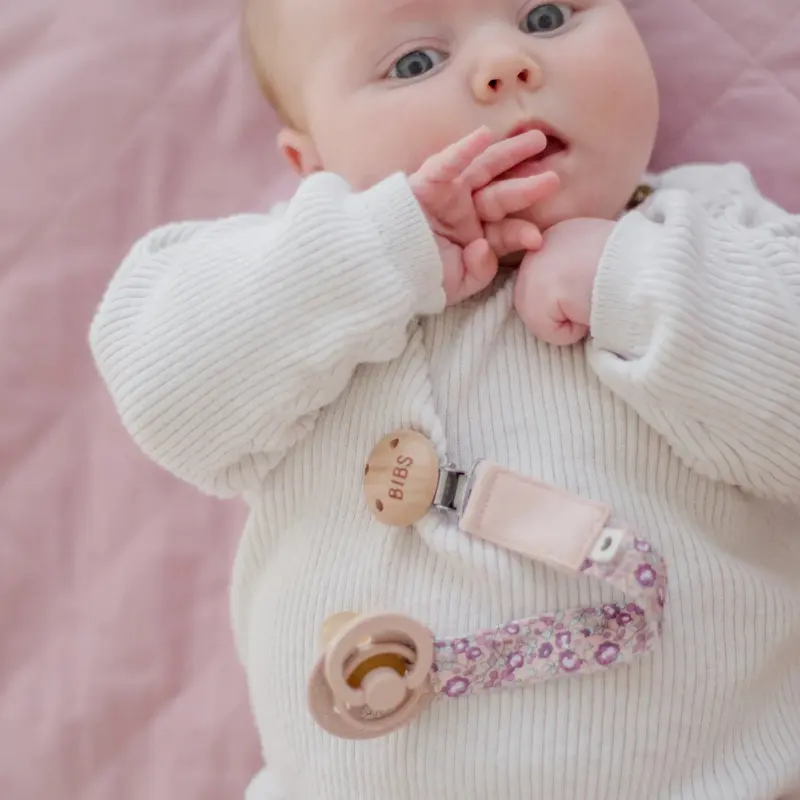 BIBS Attache-Sucette Tressée Baby Sage / Ivory