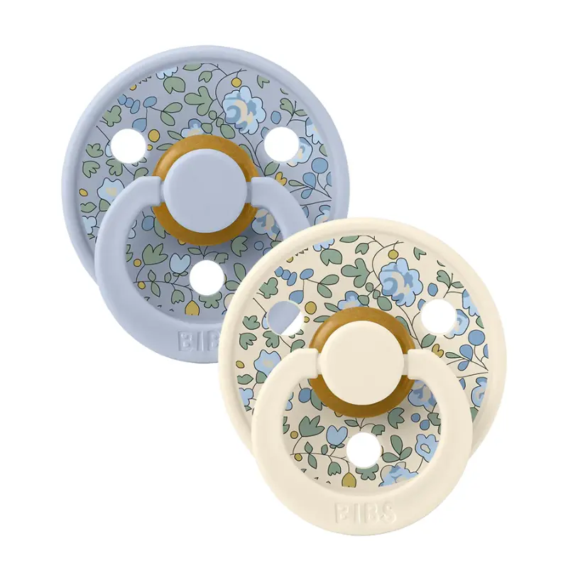 BIBS x LIBERTY Colour Lot de 2 Eloise - Mélange bleu poussiéreux