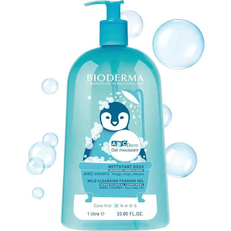 Bioderma Abcderm Nettoyant doux - Bébés, enfants 1 L