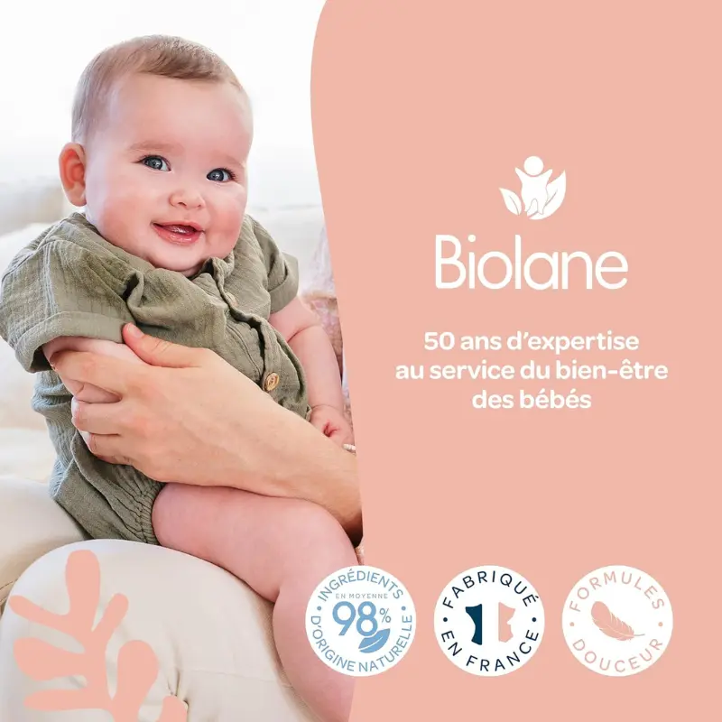 BIOLANE Eau de Toilette Bébé Fraîcheur 200ml Nouvelle Formule Mixte pour Fille et Garçon