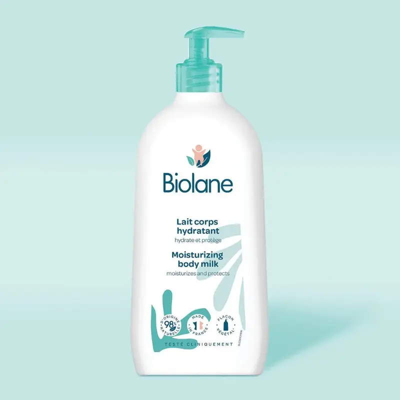 Biolane Lait Corporel Hydratant  350 ml – Soin Doux et Nourrissant pour la Peau de Bébé