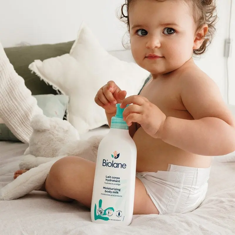 Biolane Lait Corporel Hydratant  350 ml – Soin Doux et Nourrissant pour la Peau de Bébé