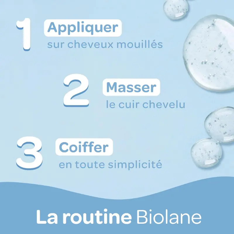 BIOLANE Shampoing Doux Bébé 350ml Nettoie et Démêle les Cheveux – 97% d’Origine Naturelle