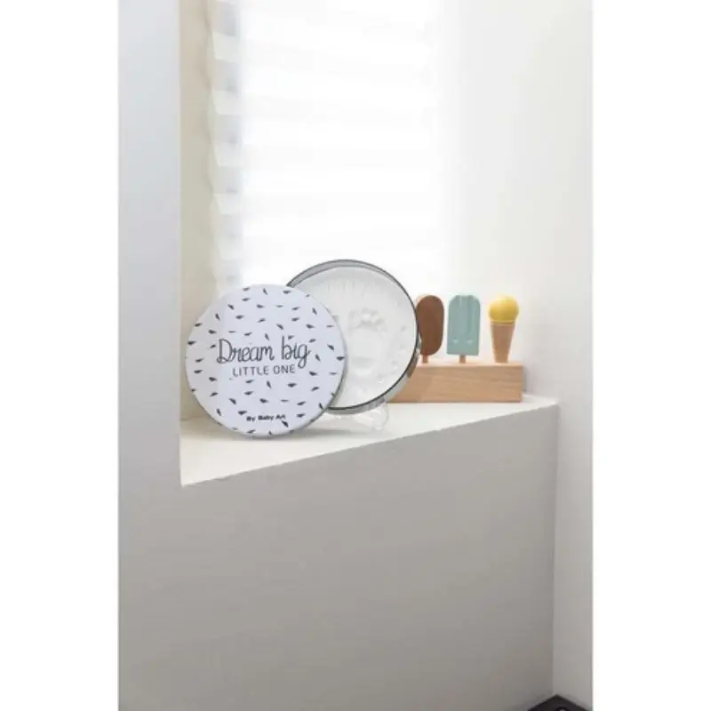 Boîte à empreinte ronde – Noir et blanc