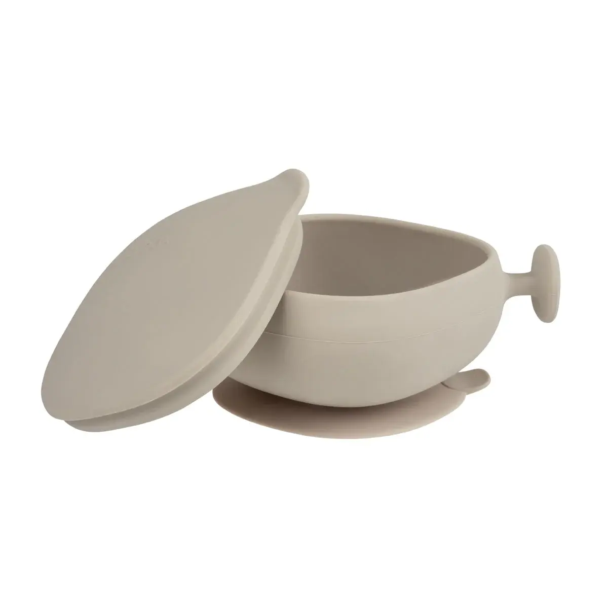 Bol en silicone + couvercle - latte