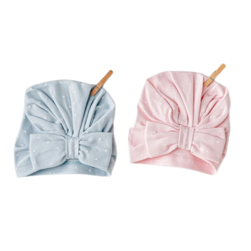 xx Bonnet bébé fille 2 pièces, motif lapin et ours en peluche AC25648