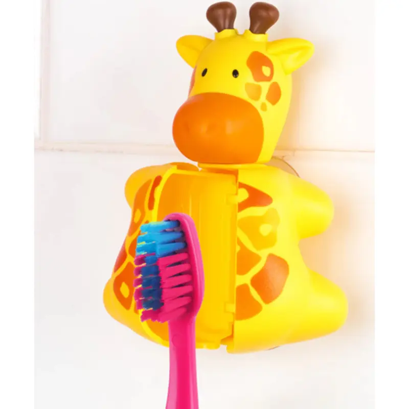 Brosse à dent Flipper avec couvercle - Girafe