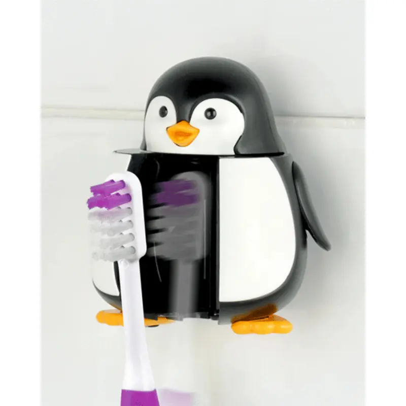 Brosse à dent Flipper avec couvercle - Pingouin