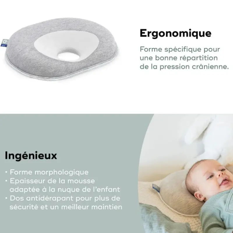 Cale tête bébé Lovenest (+) fresh smokey Babymoov