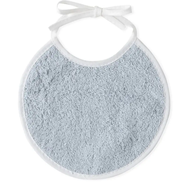 Cape de bain 1x1  motif licorne et nuages ​​+ bavoir blanc gris