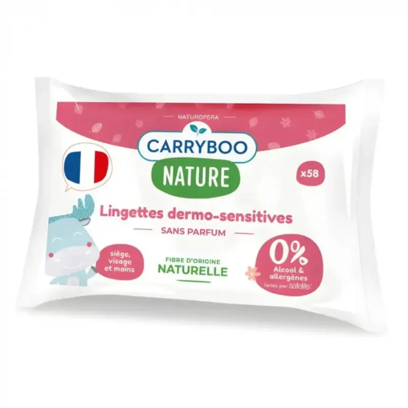 xx Carryboo Lingettes dermo-sensitives sans parfum