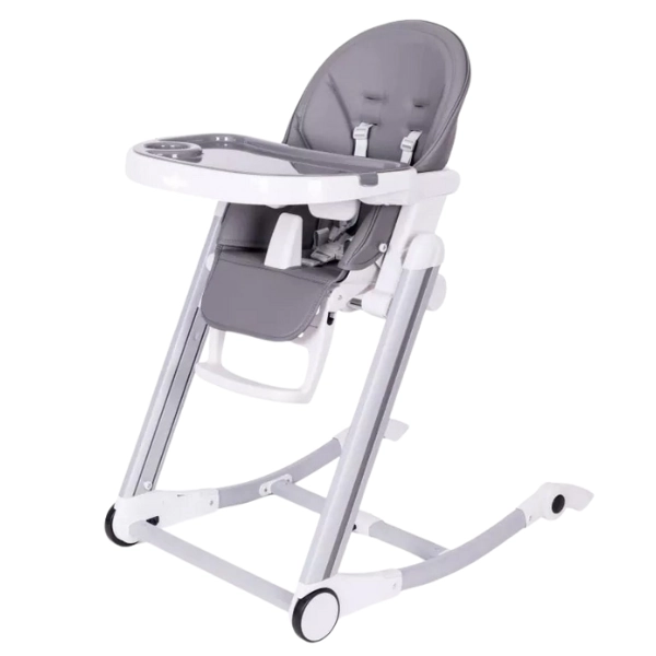 xx Chaise Haute Bébé Multipositions Gris - Ivolia