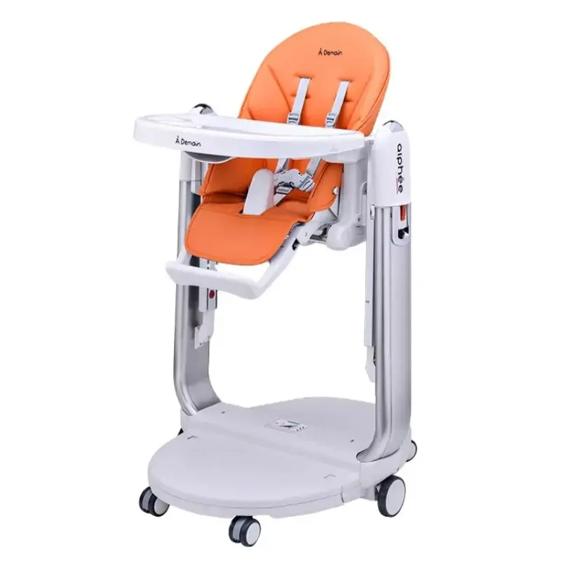 xx Chaise haute multifonctionnelle 3 en 1 orange – A Demain
