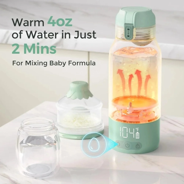 Chauffe biberon portable 2 en 1 eau et lait maternel Momcozy