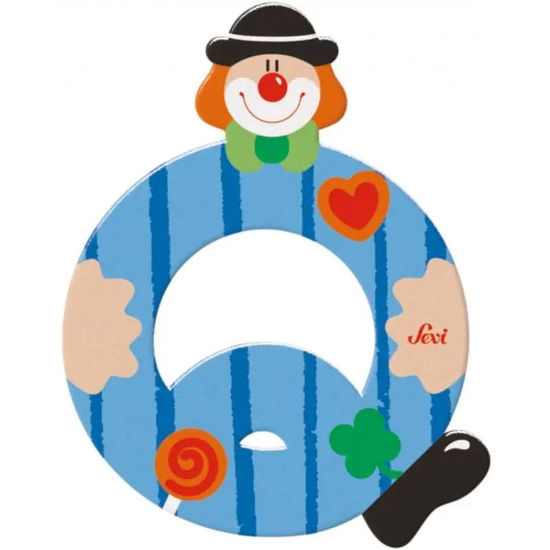 xx Clown de la lettre Q