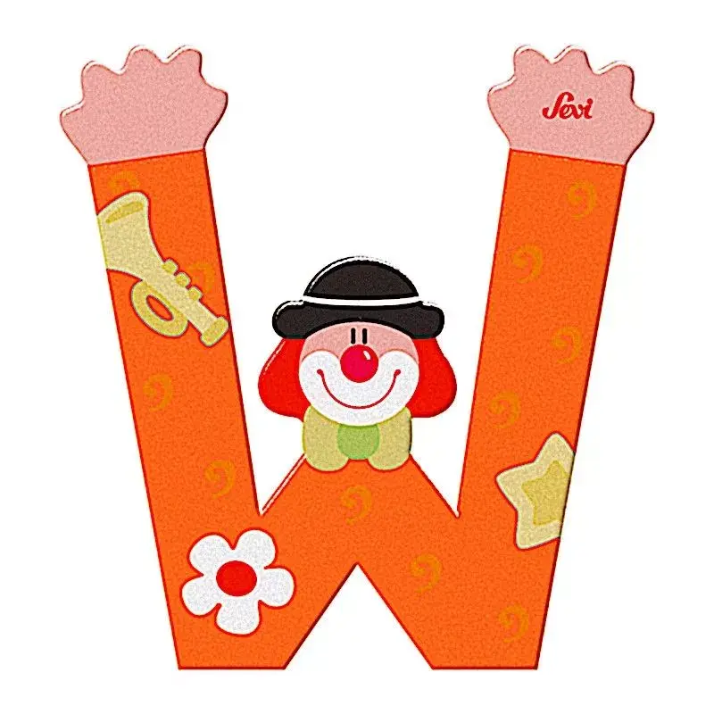 xx Clown de la lettre W