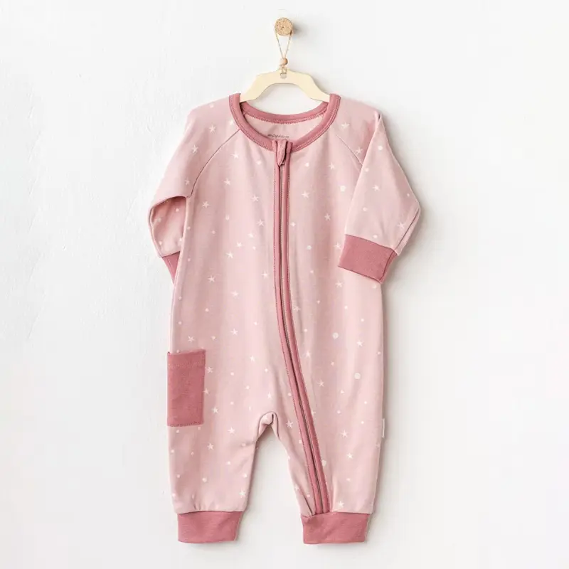 Combinaison bébé rose Andywawa