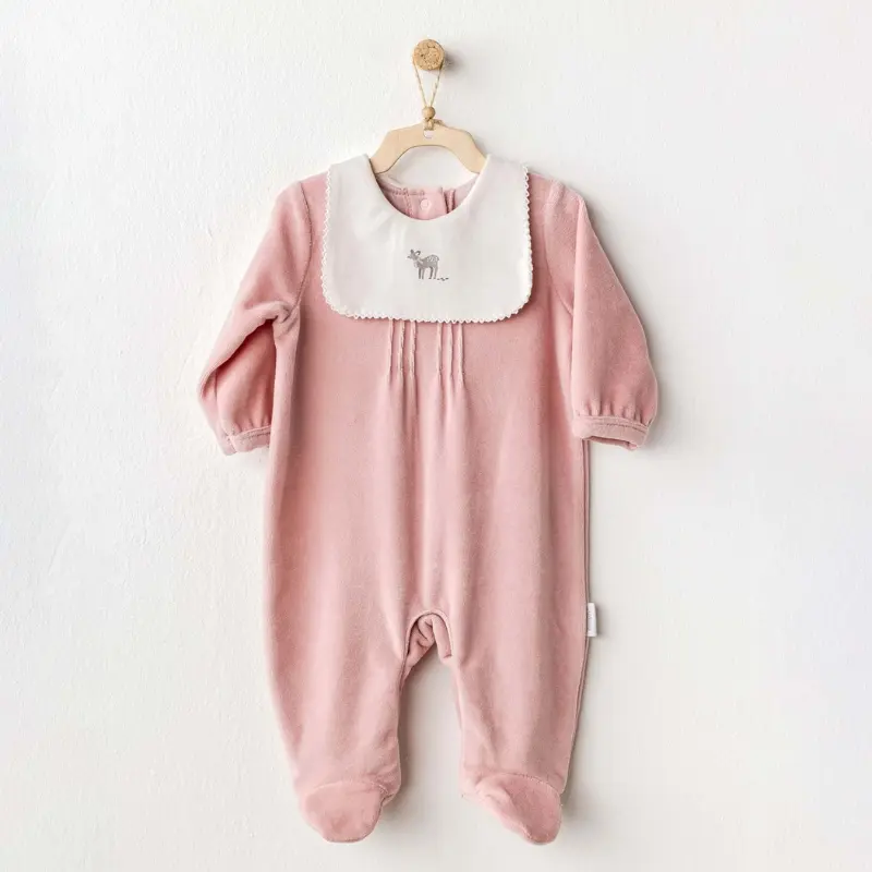 xx Combinaison en velours pour bébé fille Andywawa - Andywawa - ROSE - 0-1 MOIS - AC25055
