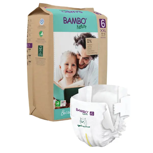 xx Couches Bambo Nature taille 6 16+ kg (20 couches)
