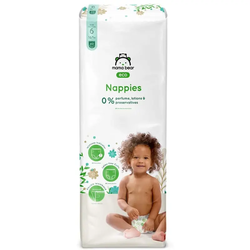 xx Couches bébé Mama Bear Eco Taille 6 (16+ kg) – Pack 40 pièces