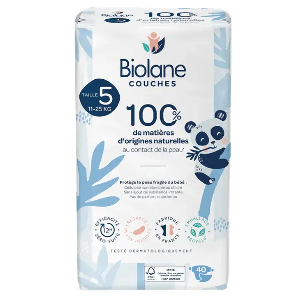 Couches écologiques Taille 5 Biolane