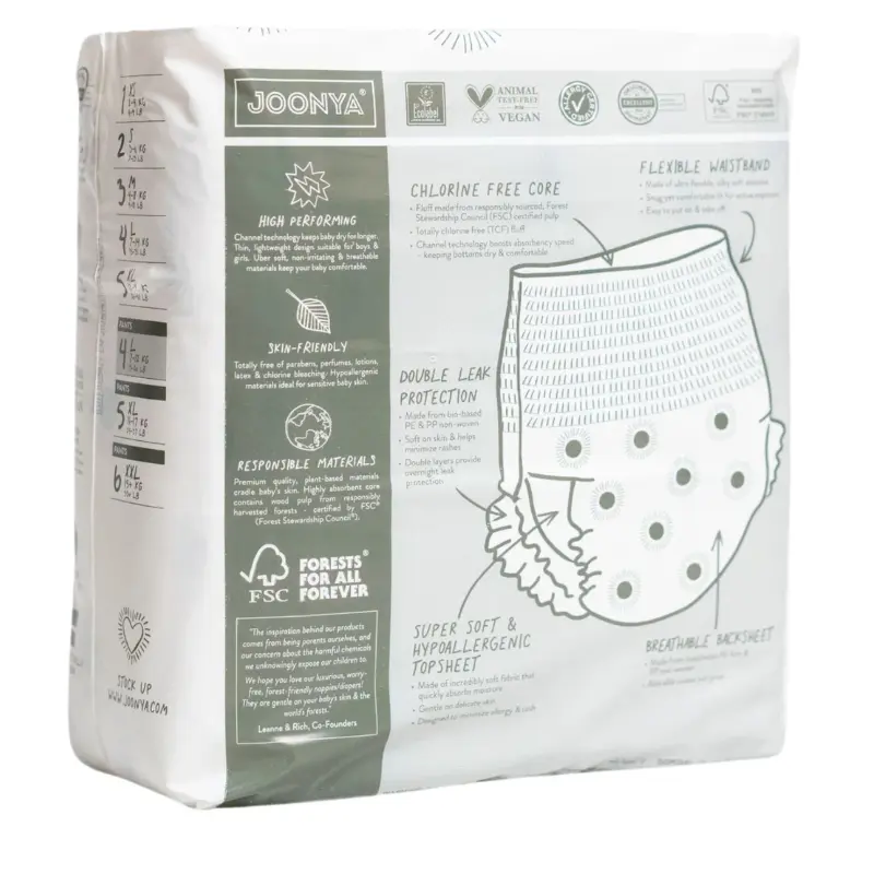 Couches Joonya Pull-Up Pants pour bébé, taille 6 XXL (15 kg et plus)