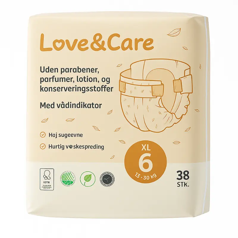 xx Couches Love and Care 6 junior 7-16 kg 38 unités